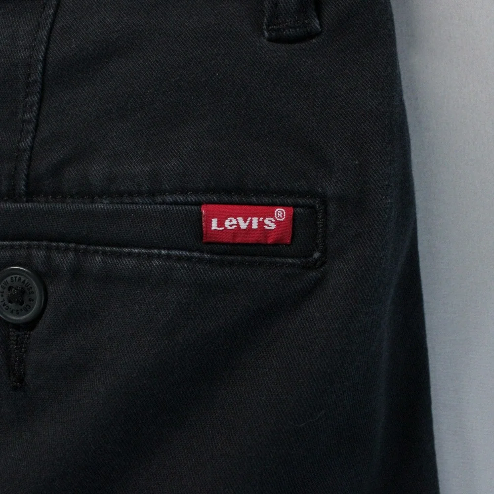 Levis XX Chino Standard Taper Black Pants Mens 36x34 Modern Tech Active Workwear
